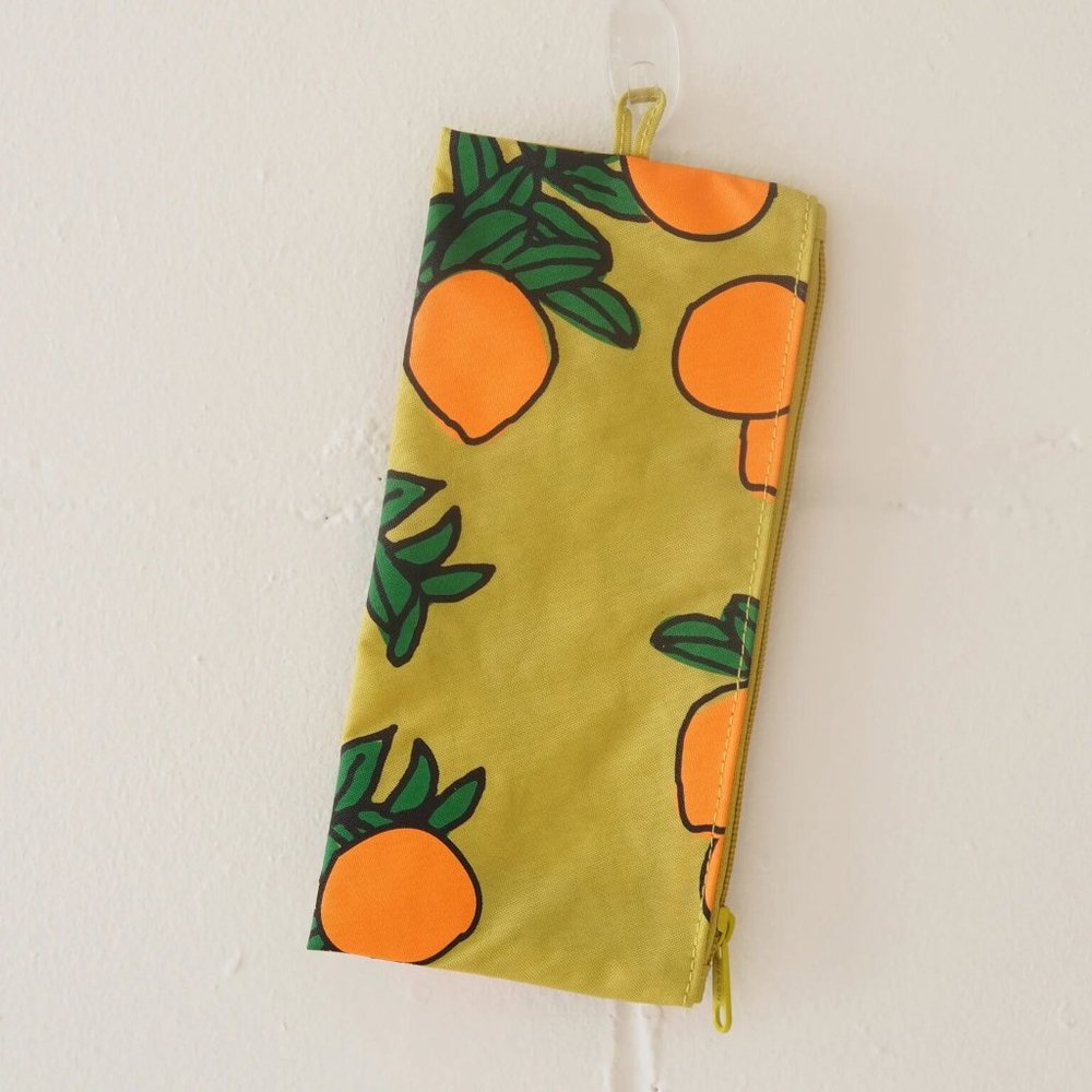 NWOT Baggu Flat Pouch Medium - Orange Tree